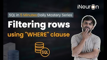 Filtering using WHERE clause in SQL | SQL Tutorial