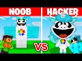 Noob vs hacker i cheated in a craftycorn build challenge