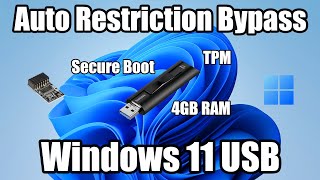 Windows 11 Install USB To Bypass Restrictions