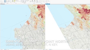 Orientate a map to point North (ArcGIS Pro)