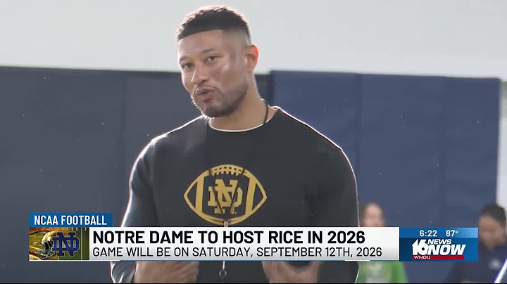 Notre Dame football adds home game against Rice to 2026 schedule