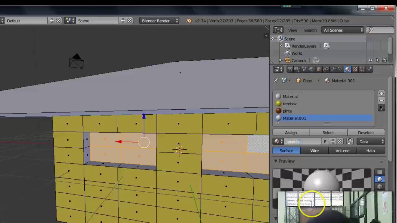 cara membuat  animasi  rumah sederhana di  blender  2 74 