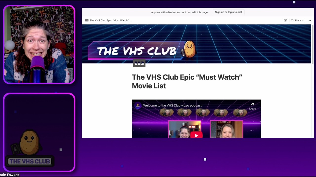 VHS Club Movie Selection Night! Let's choose the next movie together