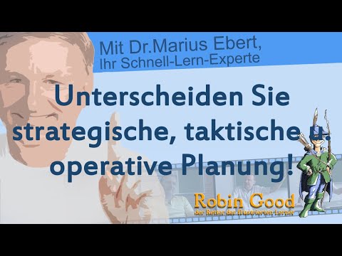 Unterscheiden Sie strategische, taktische u. operative Planung! - YouTube