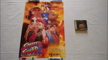 Retro Video Game Promo Collection (PART 183) - Street Fighter Collection Poster (Capcom,Sega Saturn)