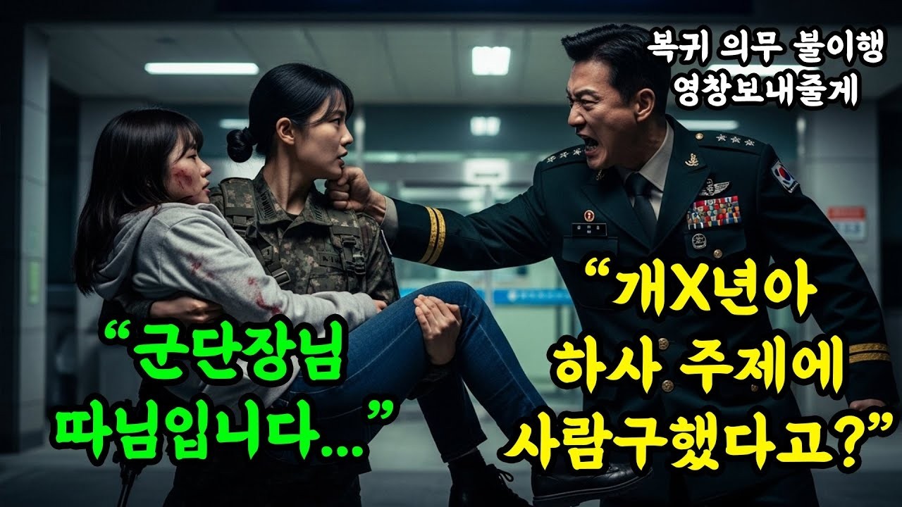 감히 복귀 시간을 어겨   사람 구하다가 징계받은 여군… 그녀가 구한 사람은 ‘군단장의 딸’이었습니다  #오디오북