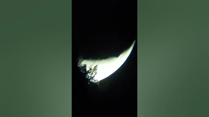 Crescent Moon Rising 4K #shorts