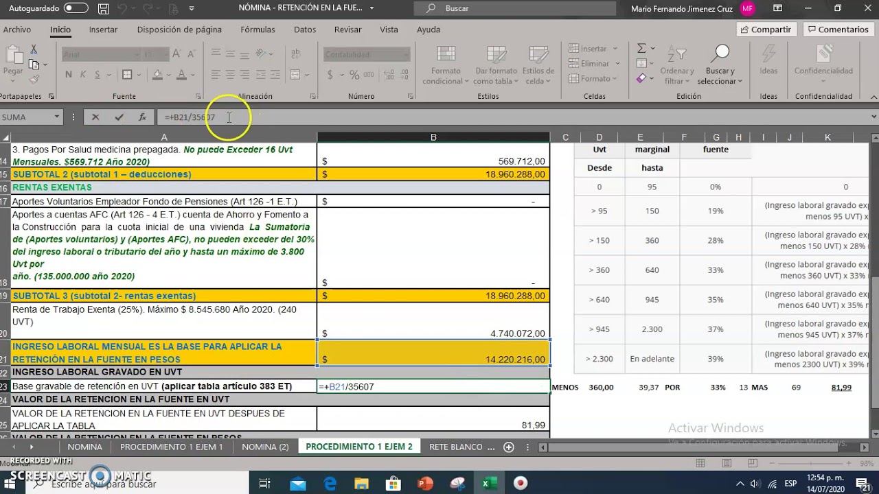 Calculo De Retenciones Sueldos Y Salarios 2023 Calendar IMAGESEE