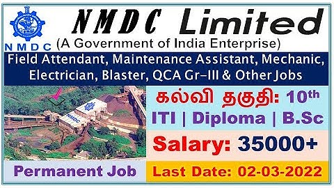 NMDC Ltd Recruitment 2022 – Apply Online for 200 Field Attendant, Blaster & Other Posts