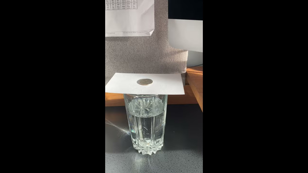 Coin In Cup The Law Of Inertia