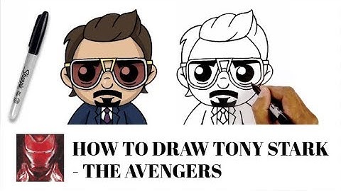HOW TO DRAW TONY STARK - THE AVENGERS