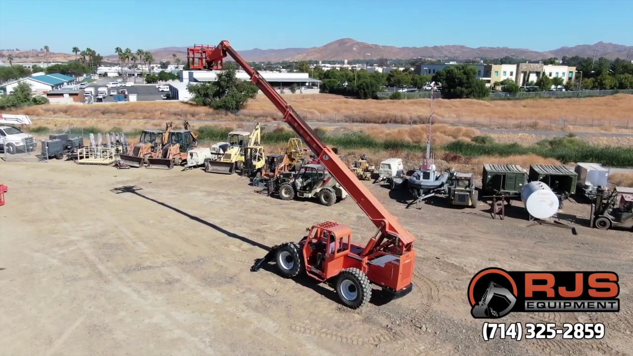 2000 Skytrak 10054 Telehandler Forward Reach Lift - YouTube