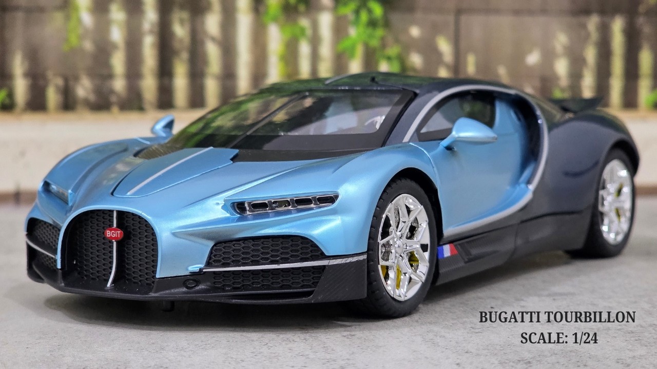 Bugatti ミニカー トゥールビヨン 1/24 ブガッティ スーパーカー Bugatti Tourbillon Blue 1:24 Scale Diecast Model Car | Chezhi