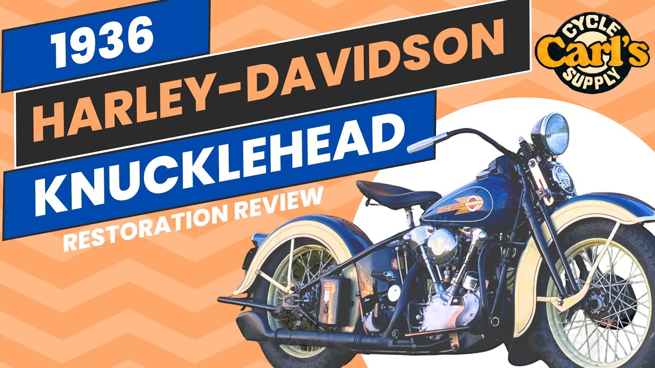 1936 Venetian blue and Croydon Cream knucklehead - YouTube