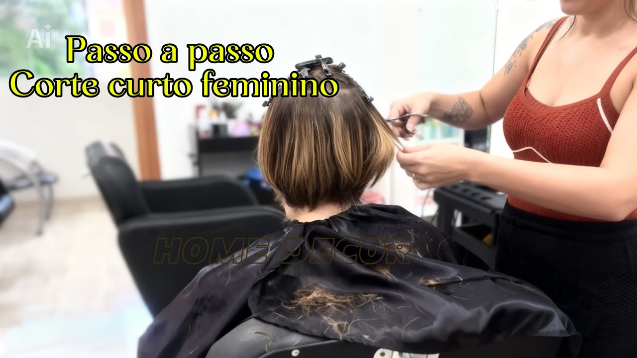 Corte curto passo a passo