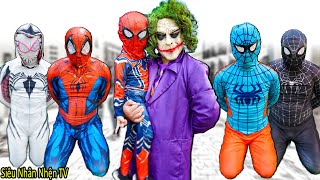 TEAM SPIDER MAN vs NEW BAD HERO | Người Nhện Tiêu Diệt Kẻ Xấu | Fake  SpiderBaby & Real Spiderbaby