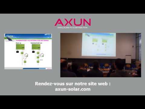 AXUN : Présentation des solutions d'autoconsommation