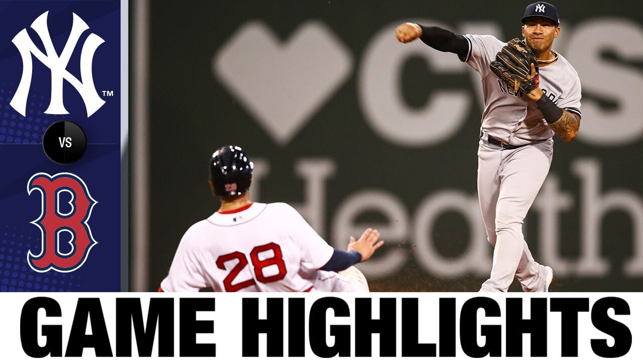 New York Yankees @ Boston Red Sox, Game Highlights