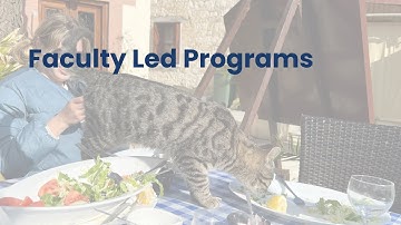 UC Irvine Study Abroad - Faculty Led Programs