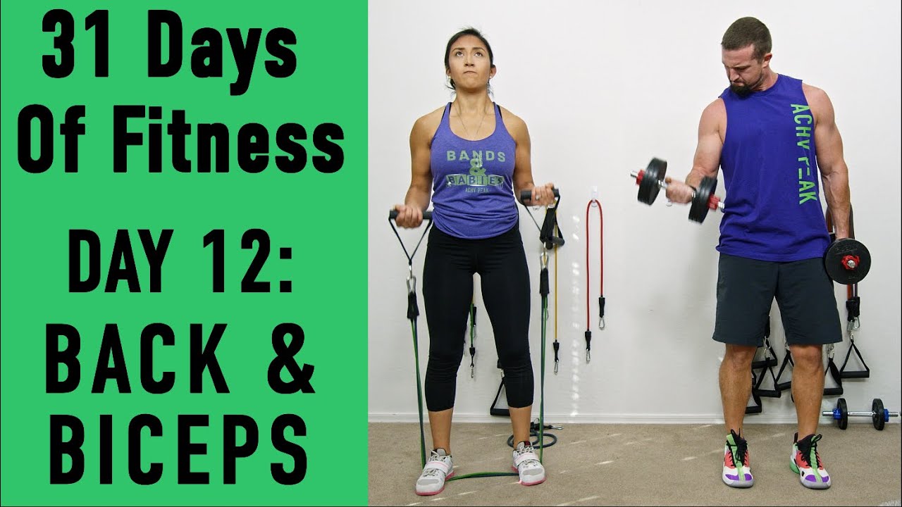 Resistance Band Bicep and Tricep Workout - Band Arms Workout