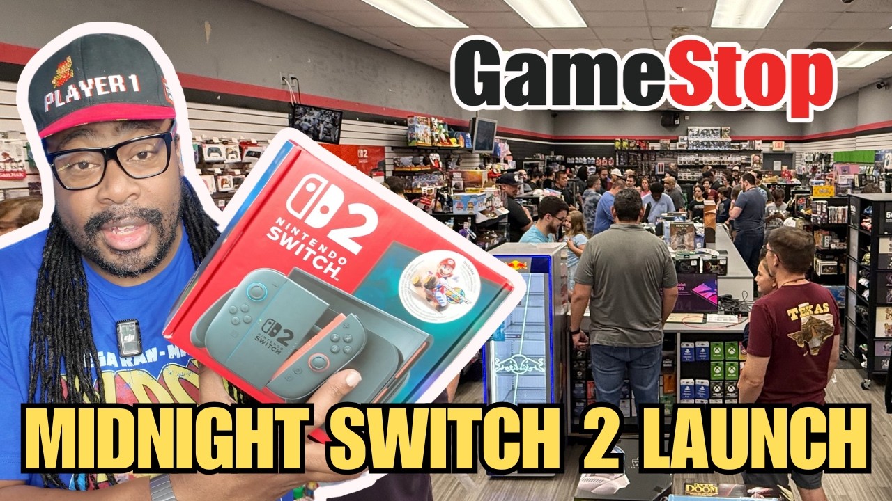 Went to GameStop at MIDNIGHT for the Nintendo Switch 2 Launch! INSANE Lines & First Reactions