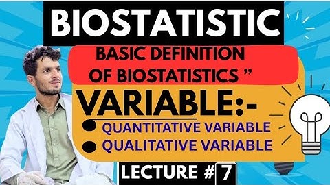 BIOSTATISTICS BASICS | VARIABLE And It