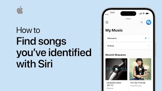 How to find songs you’ve identified with Siri on iPhone or iPad | Apple Support