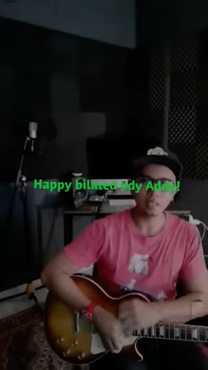 Tried a solo done by the amazing Addy Cradle which he played for my song. Happy bilated birthday!!