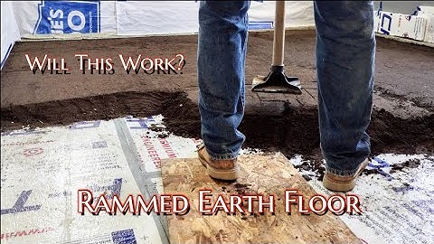 Accent Wall & (Part 1) Rammed Earth Floor | DIY Off-Grid Home Build #43 🏜️