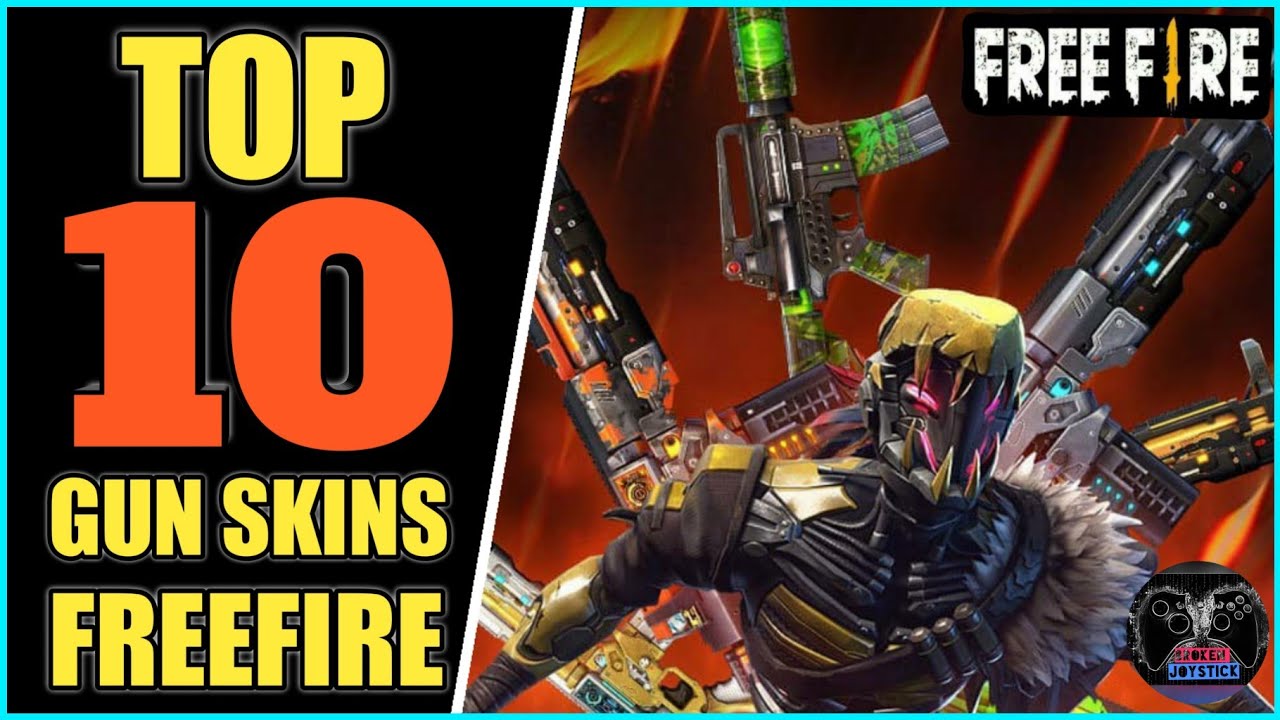 TOP 10 GUN SKINS IN FREE FIRE (Long Range/2019) || BEST ...
