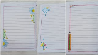 تزيين الدفاتر من الداخل ٢٠٢١ خطوه بخطوه بطريقه سهله /easy decoration for school notebooks