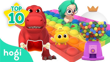 [🌟TOP10] Learn Colors with Pop It + More!｜Best Color Songs for Kids｜Hogi Pinkfong