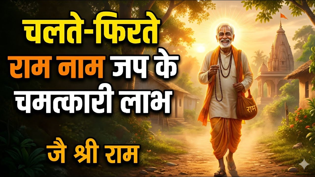 चलते-फिरते राम नाम लेने से क्या होता है?चलते फिरते राम नाम जप के लाभ | जीवन बदलो