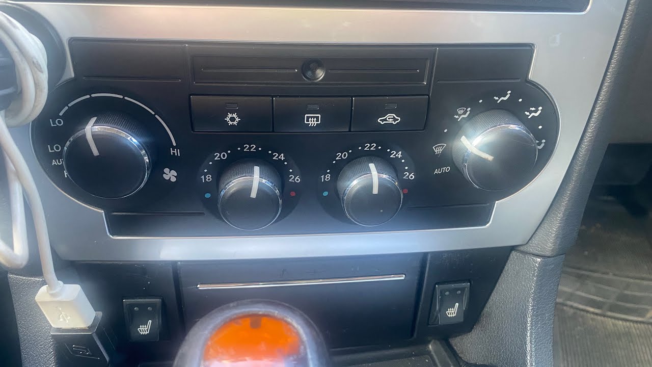 Heater/ AC panel lights failed on Chrysler C300 Tutorial - YouTube