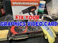 How To Fix Graphics Card | Video Card Artifacts (Fix Dead Graphics Card | MSI R9 390)