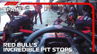 Red Bull's Incredible Pit Stops | 2020 Spanish Grand Prix