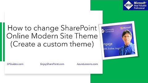 How to change SharePoint Online Modern Site Theme (Create a custom theme)