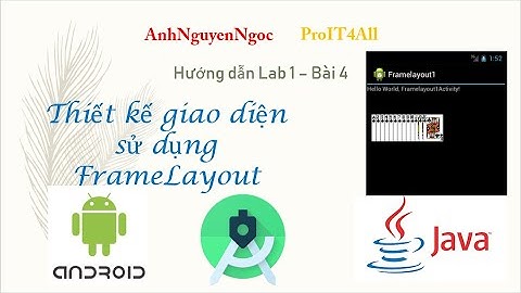 Lab 1.B4: Sử dụng FrameLayout và thêm các ImageView bằng mã Java trong Android