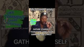 HEBREW ISRAELITE MCDOWELL FAMILY SURNAME ORIGIN AND COAT OF ARM HISTORY