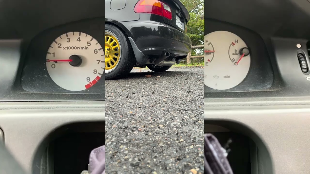 EG6 ワンオフマフラー(EH3 Civic Original custom exhaust) - YouTube