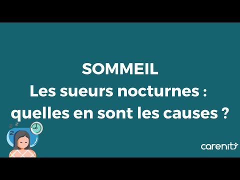 Vidéo: L'anxiété peut-elle provoquer des sueurs nocturnes abondantes ?