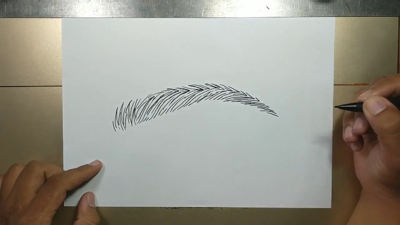 How to draw NATURAL EYEBROW in 5 minutes - YouTube