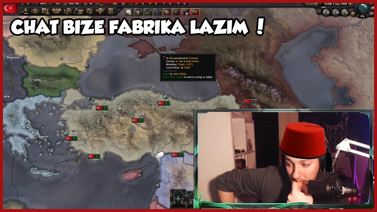 TOQTİR HOİ4 TÜRKİYE OYNUYOR | PART 1 | 11.12.2020