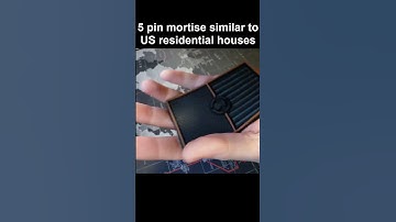 5 pin residential lock banged open