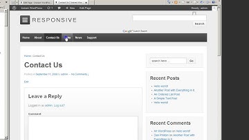 Responsive WordPress Different Custom Sidebars for each Page or Post
