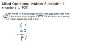 Mixed Operations: Addition-Subtraction I