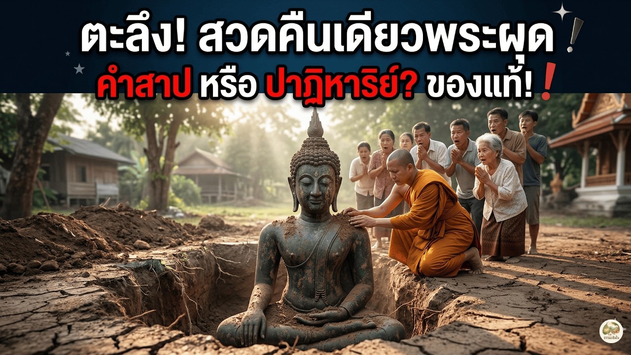 ตะลึงทั้งหมู่บ้าน! สวดมนต์ข้ามคืน พระพุทธรูปโผล่จากดิน แต่ความจริงโคตรสยอง!