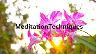 Exploring Different Meditation Techniques