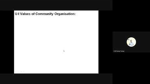 Values and Principles of Community Organisation