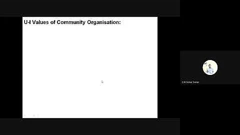 Values and Principles of Community Organisation